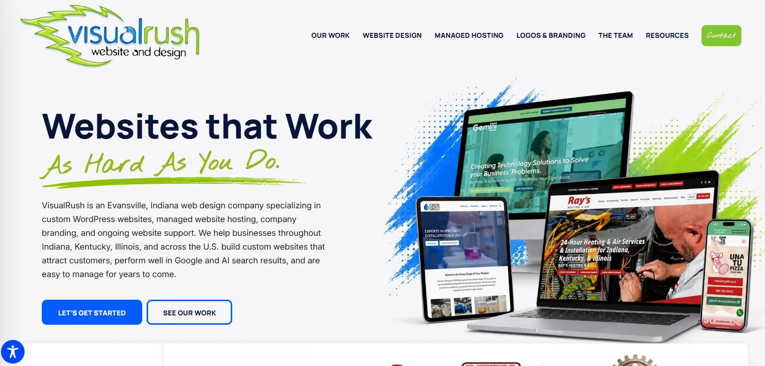 VisualRush Website & Design